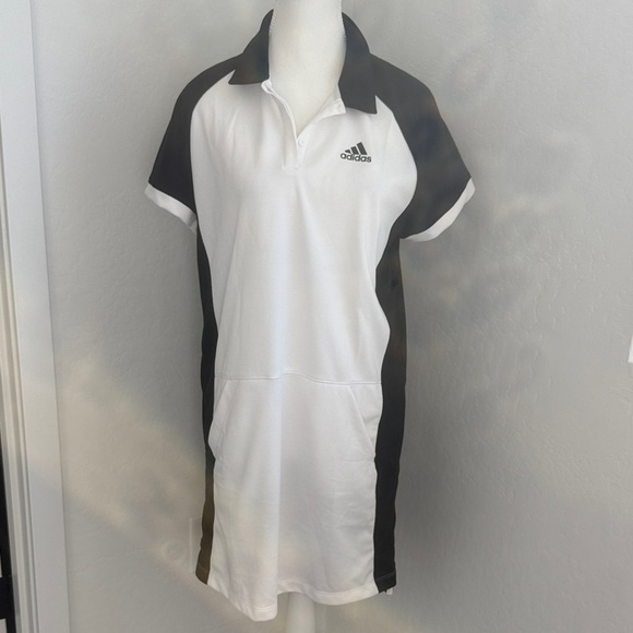 Adidas Black and White Golf  Polo Dress NWOT - Picture 1 of 6